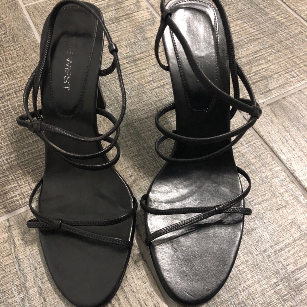 [Nine West] Strappy Black Heels